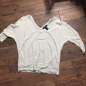 Mint green v neck shirt